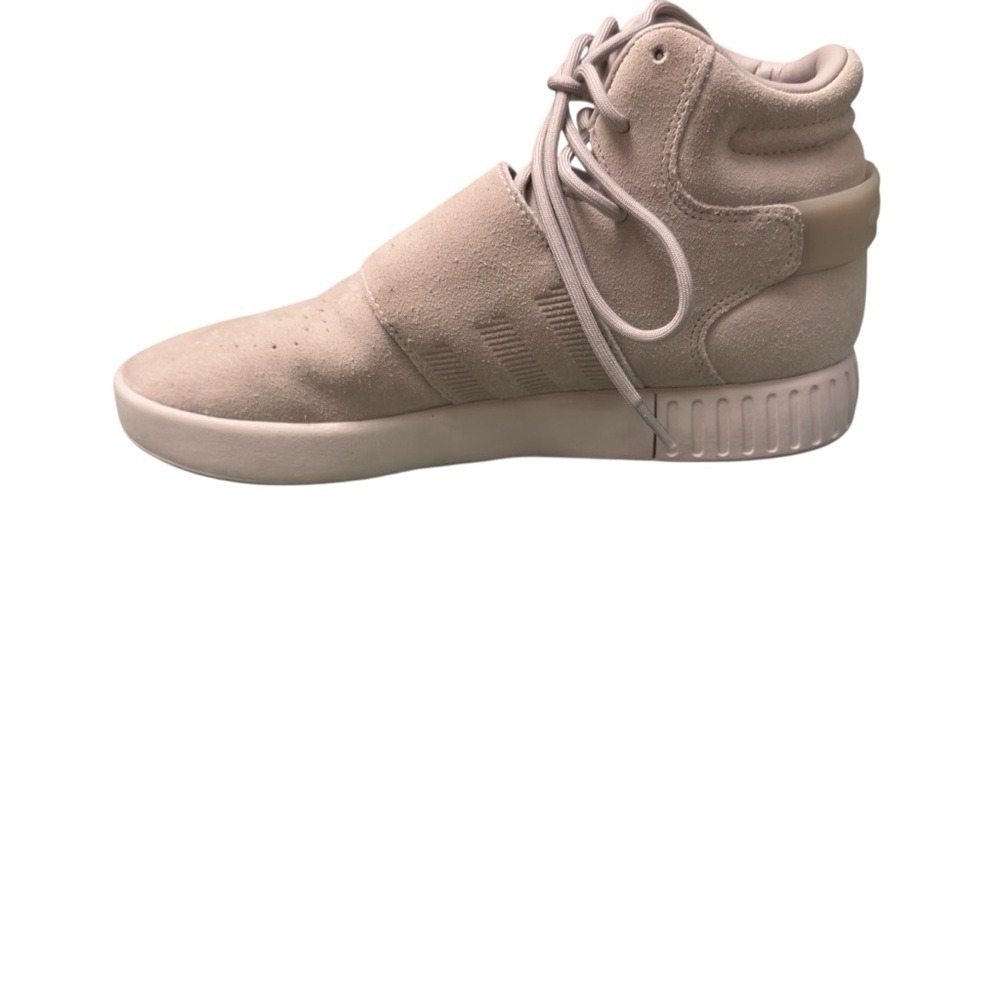 adidas Tubular Invader Strap Beige High Top Sneakers Men's Size 8 Streetwear EUC - Picture 5 of 14